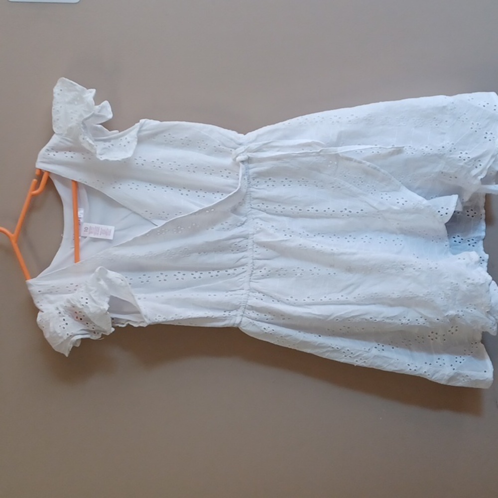 Cute Summer Eyelet dress size 10 kids